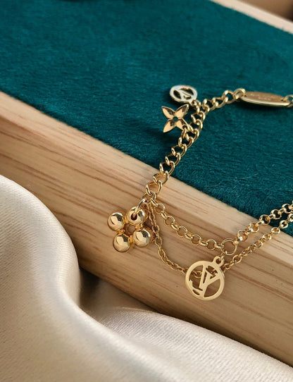 [Eternal Jewelry]BLOOMING PINK GOLD MOP BRACELET