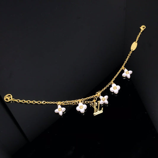 [Eternal Jewelry]LOGO 6 MOTIF STAR AND SUN GOLD BRACELET