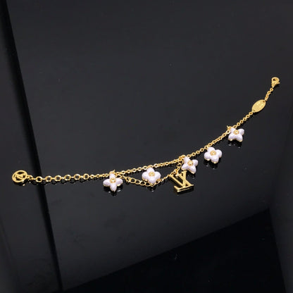 [Eternal Jewelry]LOGO 6 MOTIF STAR AND SUN GOLD BRACELET