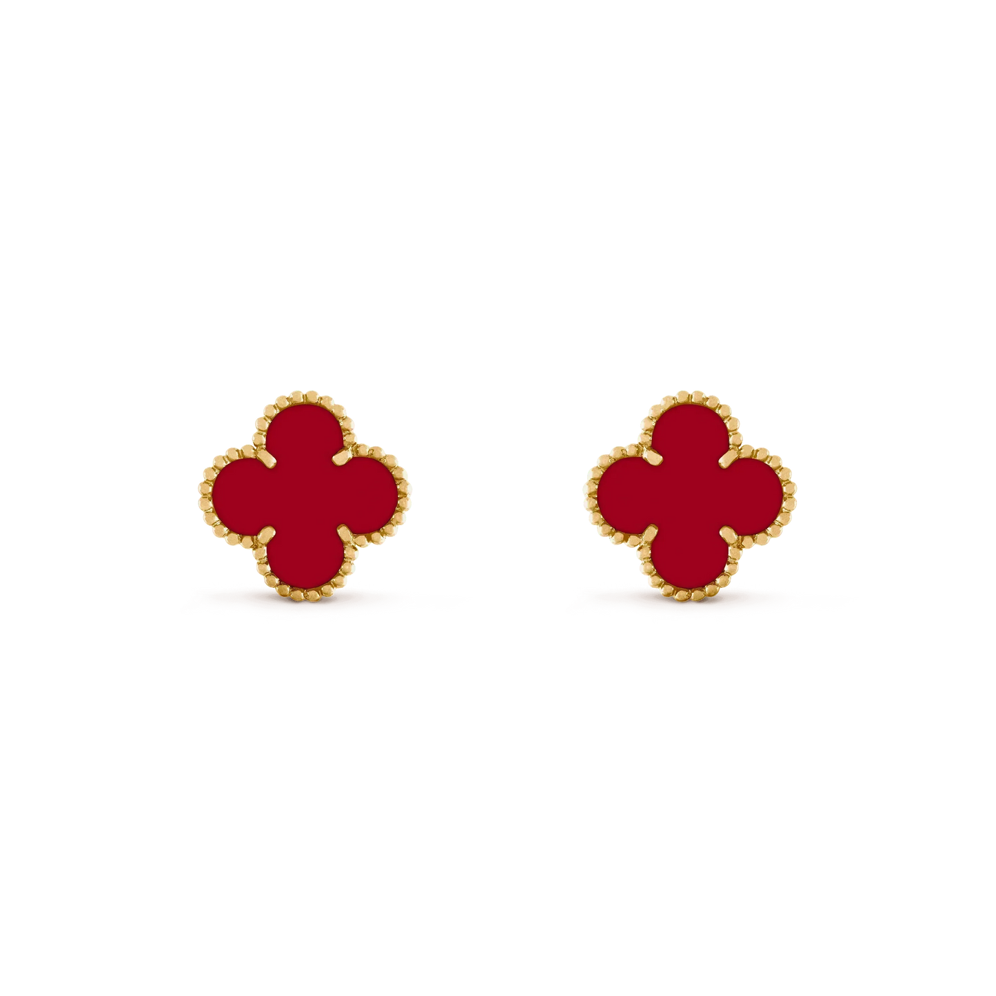 [Eternal Jewelry]CLOVER MEDIUM 1 MOTIFS CARNELIAN  EARRINGS