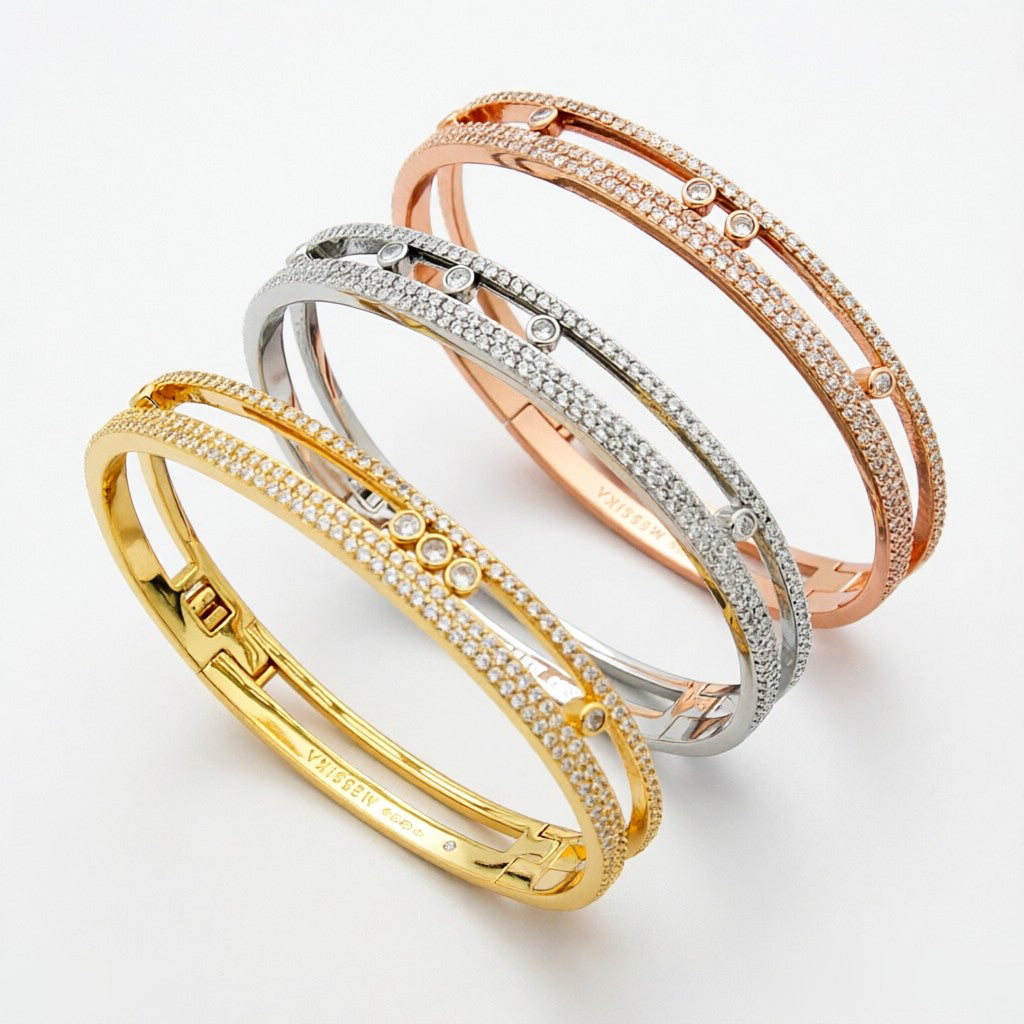 [Eternal jewelry]Move Romane pavé bangle