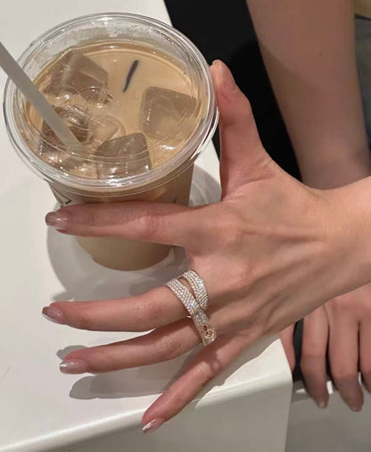 ¡®Eternal Jewelry¡¯NEW STYLE FULL CIRCLE DOUBLE DIAMOND RING