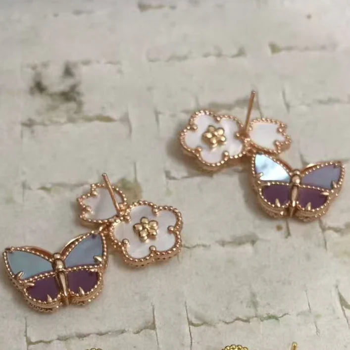 [Eternal jewelry]26 NEW CLOVER LUCKY LIGHT PURPLE SET