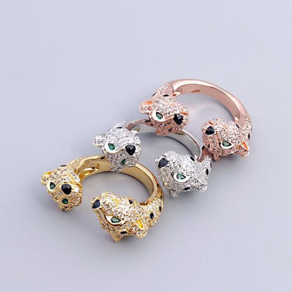 [Eternal jewelry] Full Diamond Panther Bangle & Ring