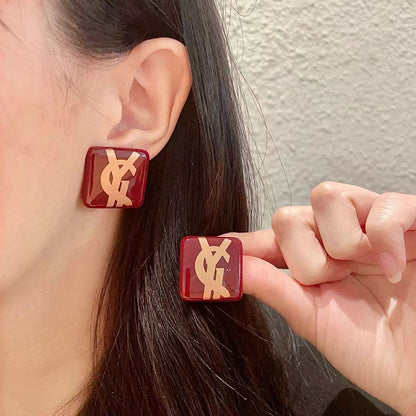 [Eternal jewelry]Classic Letter Earrings