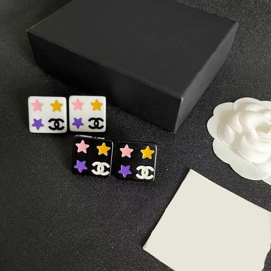 [Eternal jewelry]Square Stud Earrings