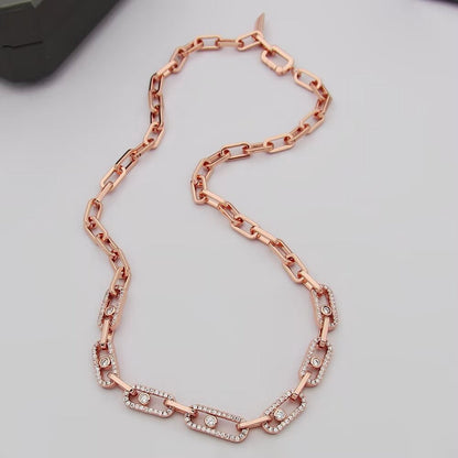 [Eternal Jewelry]Move Link Pave Diamond Necklace