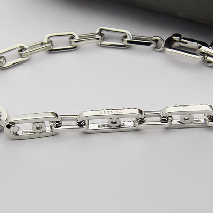 [Eternal Jewelry]Move Link Pave Diamond Necklace