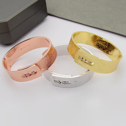 [Eternal Jewelry]Polished Brushed Bangle, Large Engraved Sliding Bangle