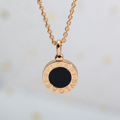 [Eternal Jewelry] T  Round Double-Sided Mother-of-Pearl Necklace