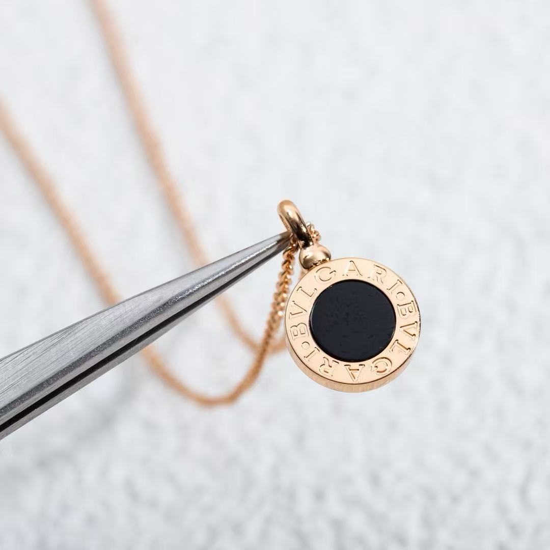 [Eternal Jewelry] T  Round Double-Sided Mother-of-Pearl Necklace