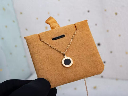 [Eternal Jewelry] T  Round Double-Sided Mother-of-Pearl Necklace