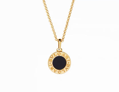 [Eternal Jewelry] T  Round Double-Sided Mother-of-Pearl Necklace
