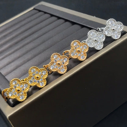 ¡®Eternal jewelry¡¯Full Pave Clover Stud Earrings