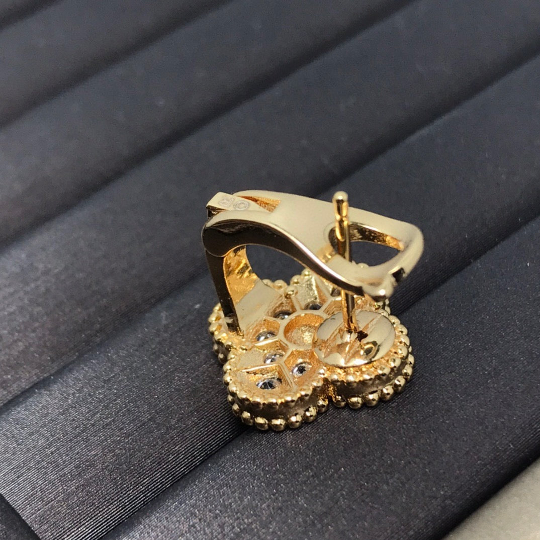 ¡®Eternal Jewelry¡¯Full Pave Clover Stud Earrings