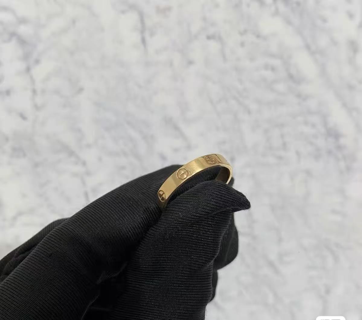 ¡®Eternal Jewelry¡¯LOVE RING 4MM Plain version, GOLD