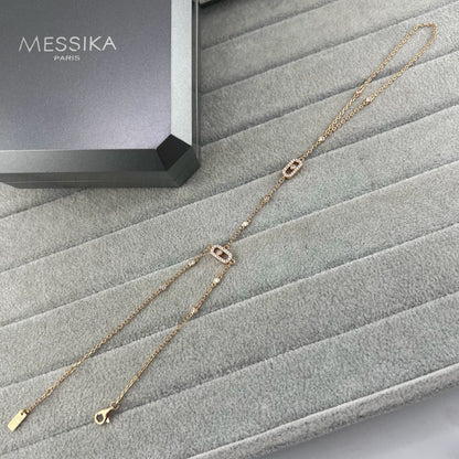 [Eternal Jewelry] Flexible Arm Chain Bracelet with Sliding Diamonds