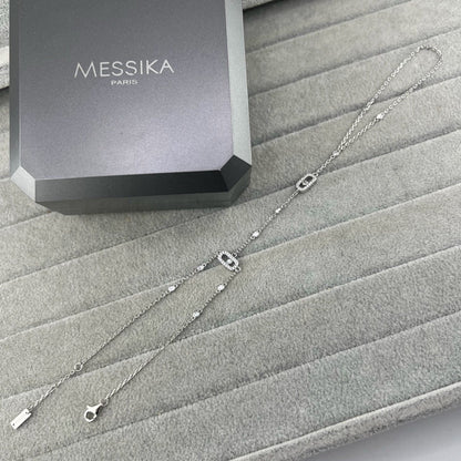 [Eternal Jewelry] Flexible Arm Chain Bracelet with Sliding Diamonds