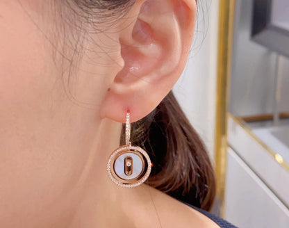 [Eternal Jewelry]Lucky Move Mother‑of‑Pearl Earrings
