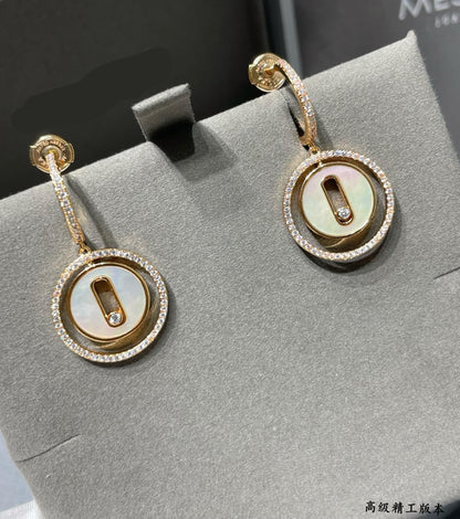 [Eternal Jewelry]Lucky Move Mother‑of‑Pearl Earrings