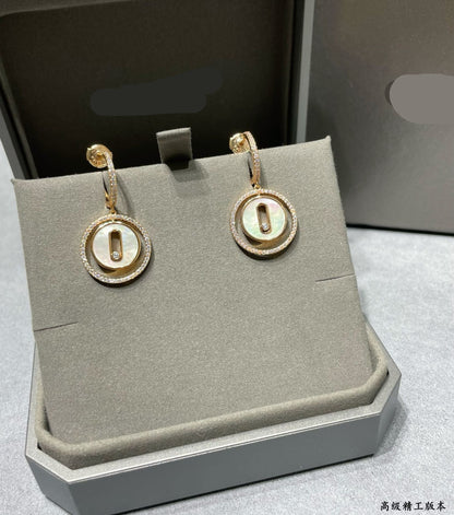 [Eternal Jewelry]Lucky Move Mother‑of‑Pearl Earrings