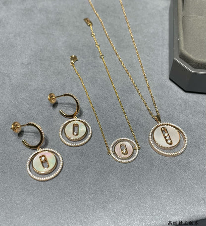 [Eternal Jewelry]Lucky Move Mother‑of‑Pearl Earrings