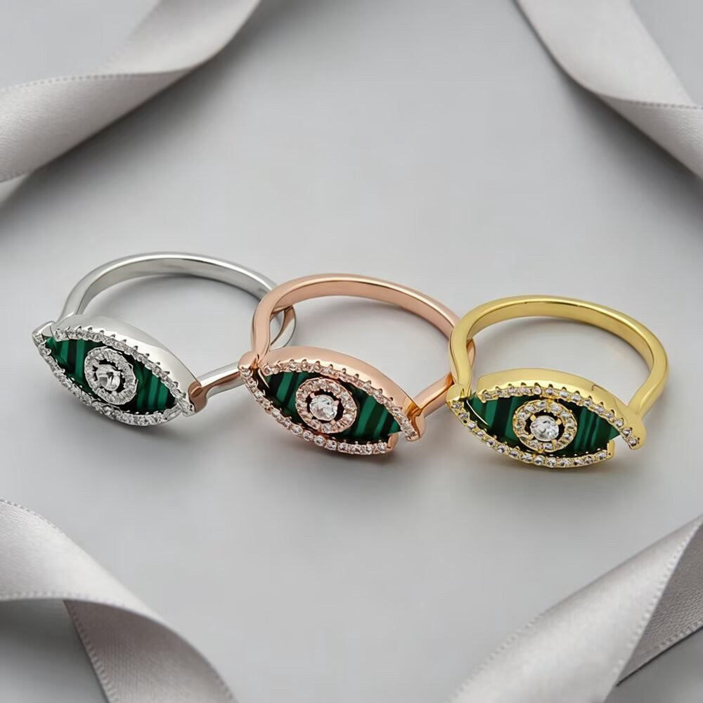 [Eternal Jewelry]Lucky Eye Malachite Ring