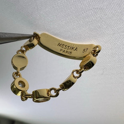 [Eternal Jewelry]Move Link Chain Ring with Two Moving Diamonds
