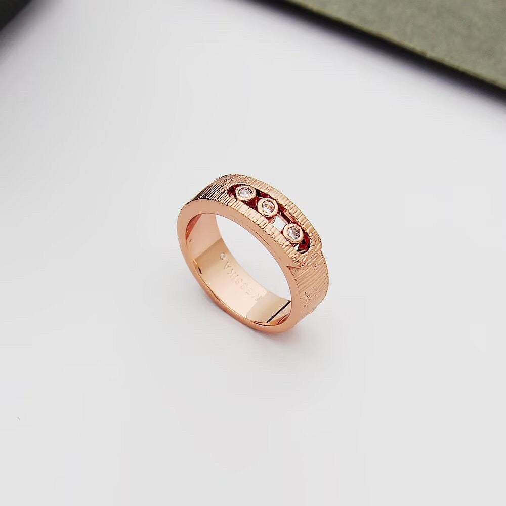 [Eternal Jewelry]Move Wide 3 Moving Diamond Men's Ring