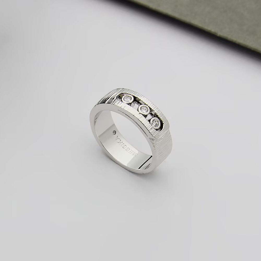 [Eternal Jewelry]Move Wide 3 Moving Diamond Men's Ring
