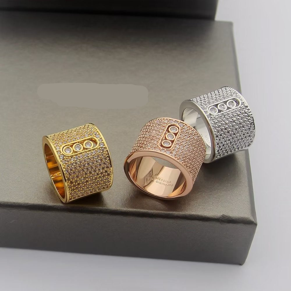 [Eternal Jewelry] Move Wide Full Pavé Diamond Ring