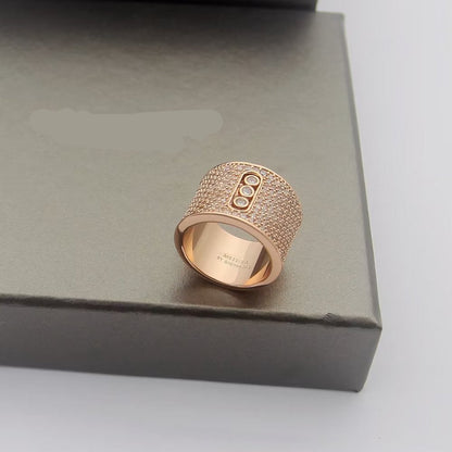 [Eternal Jewelry] Move Wide Full Pavé Diamond Ring