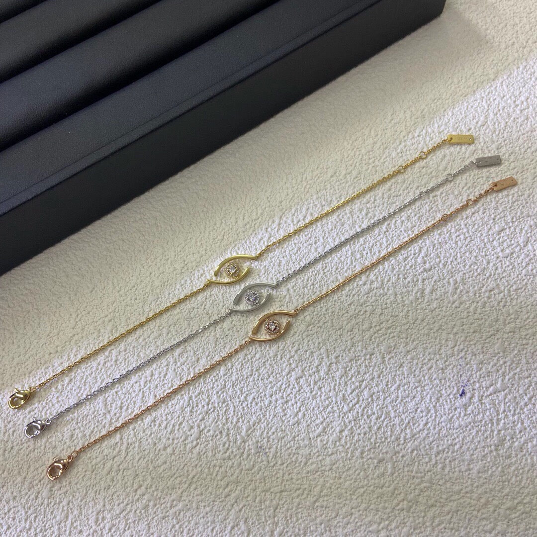 [Eternal Jewelry]Lucky Eye Sliding Diamond Bracelet
