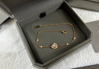 [Eternal Jewelry]Heart Sliding Diamond Bracelet