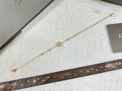 [Eternal Jewelry]Heart Sliding Diamond Bracelet