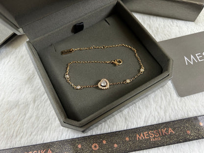 [Eternal Jewelry]Heart Sliding Diamond Bracelet