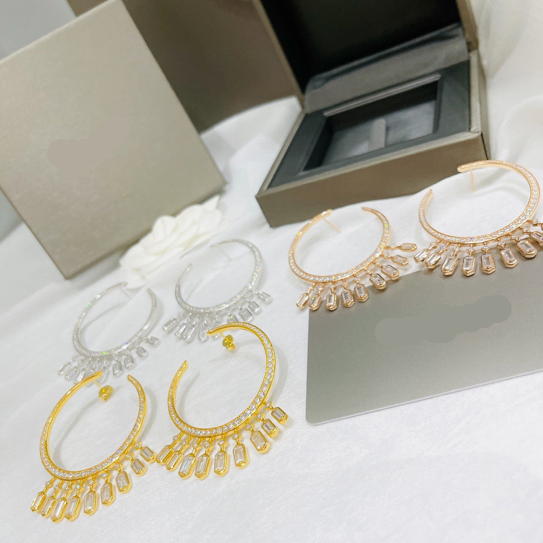 [Eternal Jewelry] Kate Moss Tassel Hoop Earrings