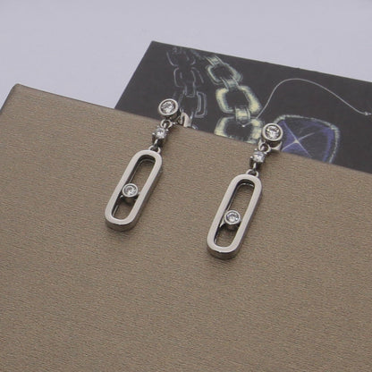 [Eternal Jewelry] Move Uno Drop Earrings, Movable Stone
