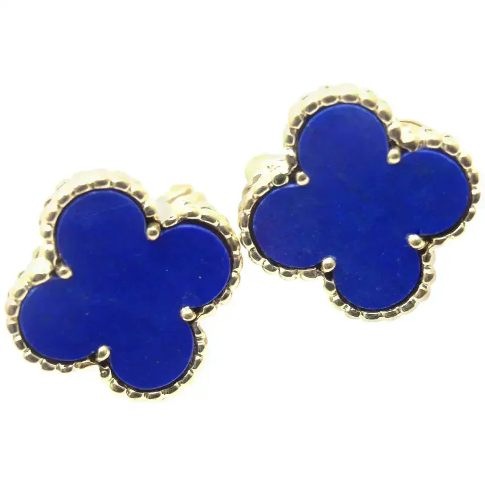 [Eternal Jewelry]CLOVER MINI 9.5MM TURQUOISE EARRINGS