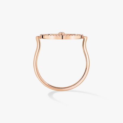 [Eternal jewelry]LUCKY MOVE PINK GOLD DIAMOND RING