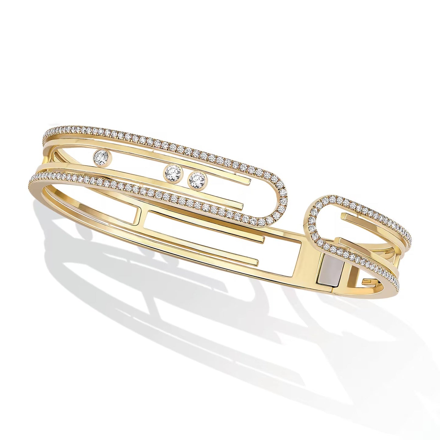 [Eternal jewelry]MOVE 10TH PAVED DIAMOND BRACELET