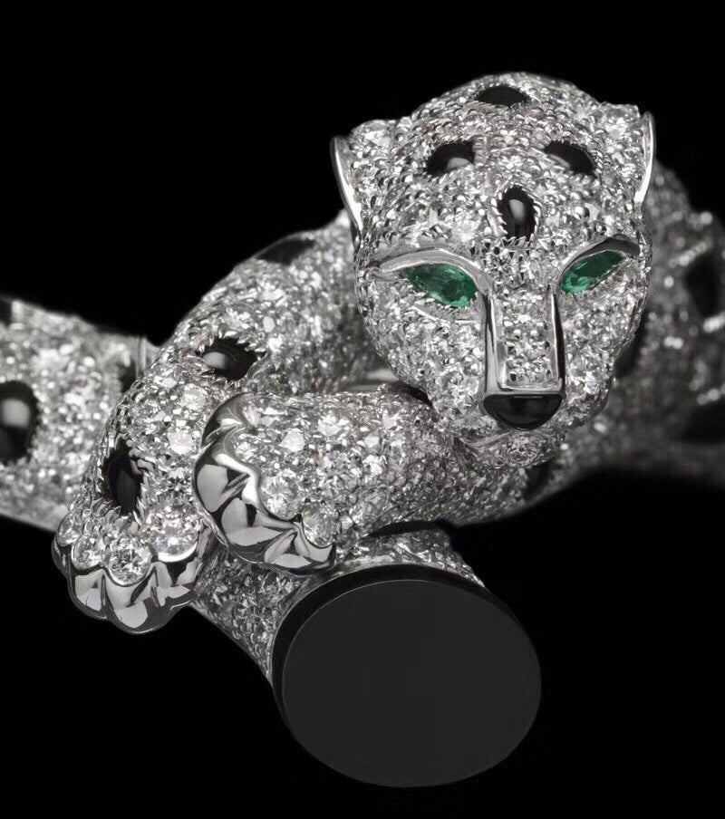 ¡®Eternal Jewelry¡¯Pave Panther Circle Pendant Necklace