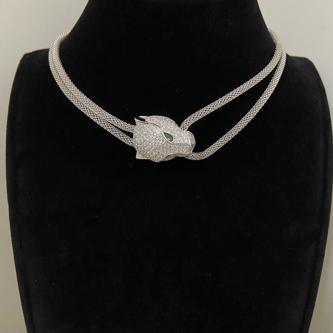 ¡®Eternal Jewelry¡¯Panther Head Layered Necklace