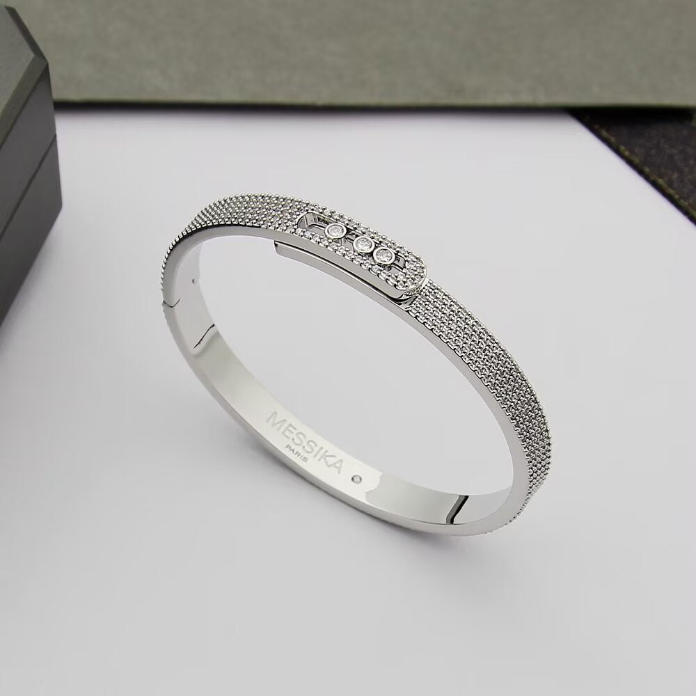[Eternal jewelry]Move Noa Full Pavé Diamond Bangle Bracelet