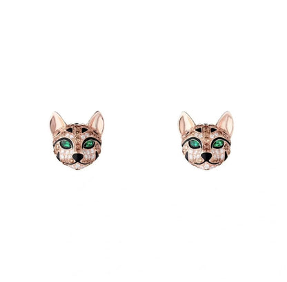 ¡®Eternal Jewelry¡¯ Panther Face Stud Earrings