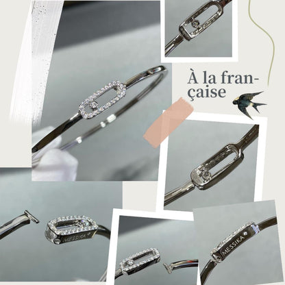 [Eternal jewelry]Move Uno pavé flex bangle medium
