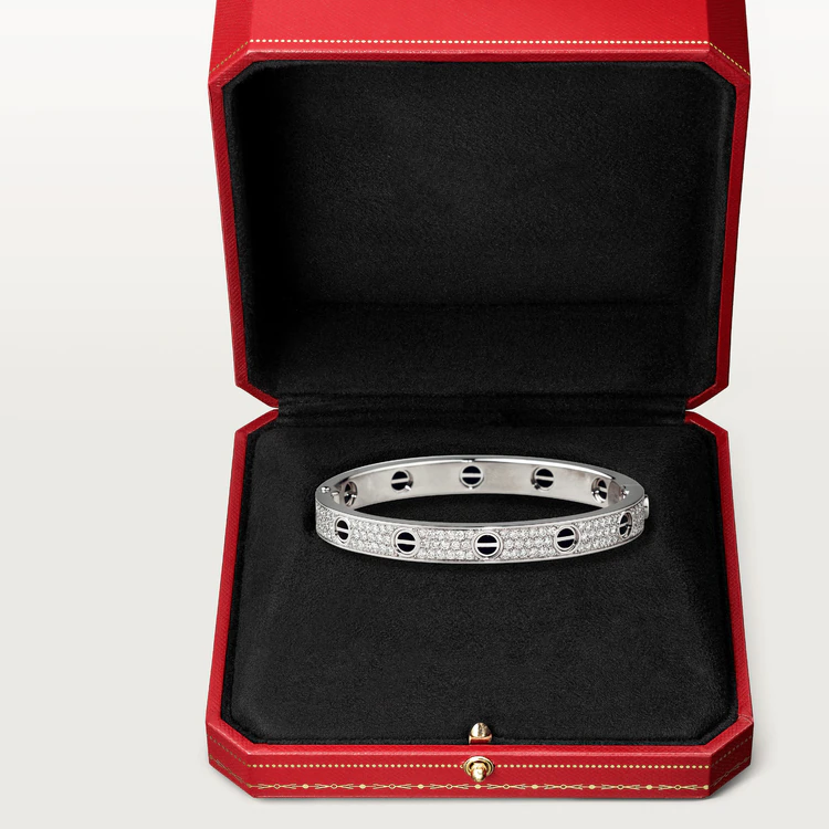 [Eternal Jewelry]LOVE BRACELET 6.1MM DIAMOND-PAVED CERAMIC