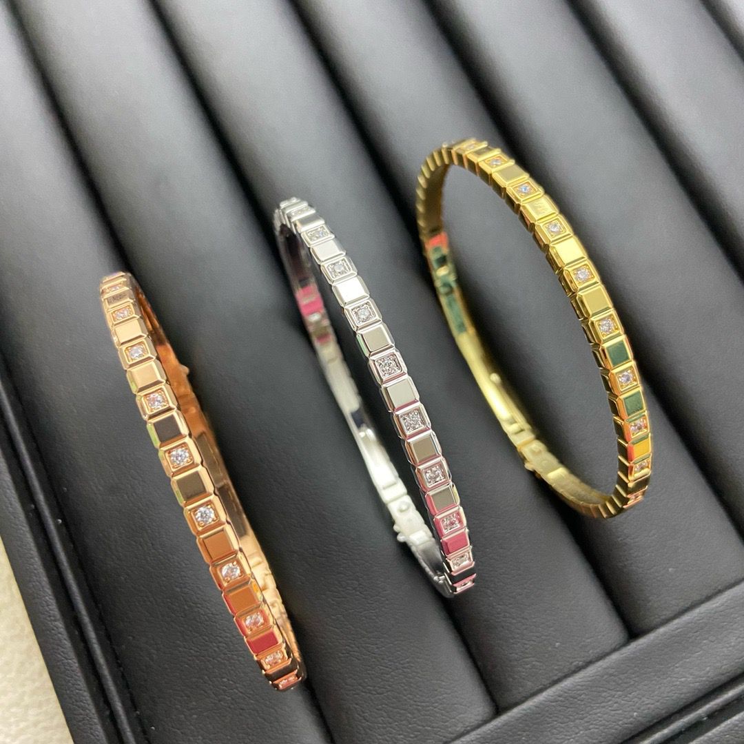 [Eternal Jewelry]Ice Collection Semi-Diamond-Set Bracelet