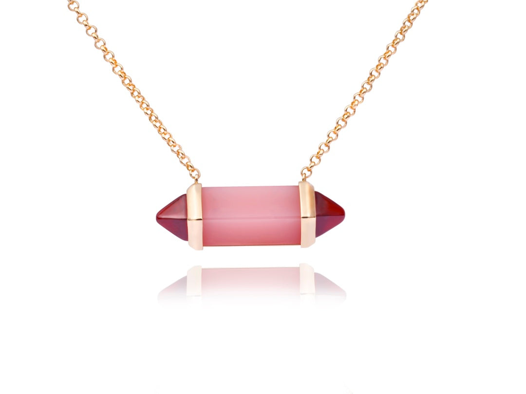 ¡®Eternal Jewelry¡¯Color Stone Bar Pendant Necklace