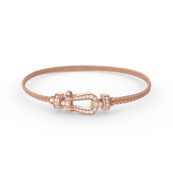 [Eternal Jewelry]FORCE SMALL HORSESHOE  DIAMOND CHAIN ROPE BRACELET